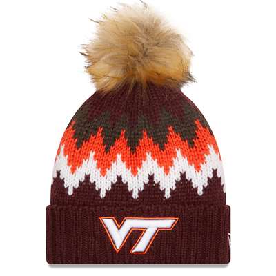 Virginia Tech Hokies New Era Womens Glacier Knit Beanie