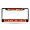 Virginia Tech Hokies Inlaid Acrylic Black License Plate Frame