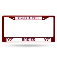 Virginia Tech Hokies Team Color Chrome License Plate Frame