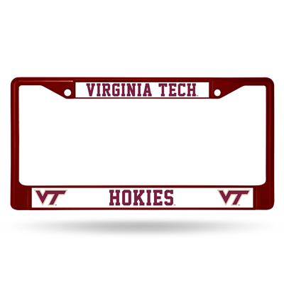 Virginia Tech Hokies Team Color Chrome License Plate Frame