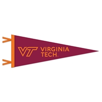 Virginia Tech Hokies Wool Felt Pennant - 9" x 24"