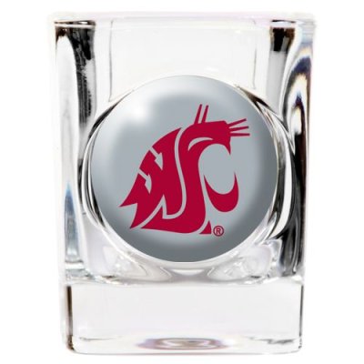 Washington State Cougars 2oz Square Shot Glass - Acrylic Logo
