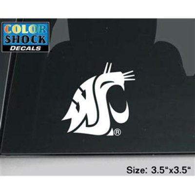 Washington State Cougars Decal - Mascot Logo - White