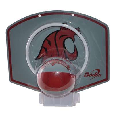 Washington State Cougars Mini Basketball And Hoop Set
