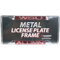 Washington State Cougars Alumni Metal Inlaid Acrylic License Plate Frame