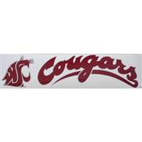 Washington State Cougars Gameday Magnet Strip - Logo w/ Cougars