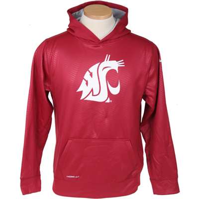 Nike Washington State Cougars Youth Therma-FIT Performance Hooded Sweatshirt