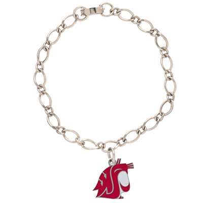 Washington State Cougars Charm Bracelet