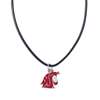 Washington State Cougars Leather Necklace