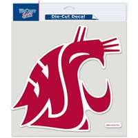 Washington State Cougars Full Color Die Cut Decal - 8" X 8"