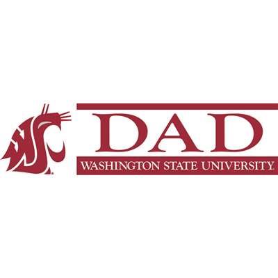 Washington State Cougars Die Cut Decal Strip - Dad