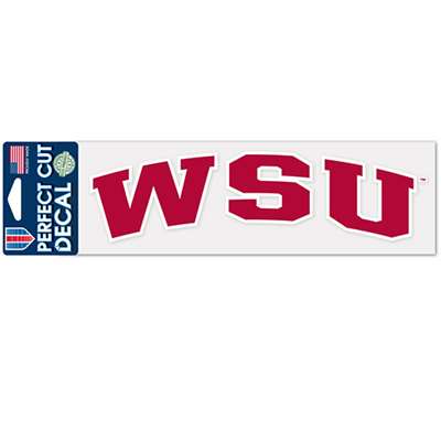 Washington State Cougars Arched Perfect Cut Decal - WSU