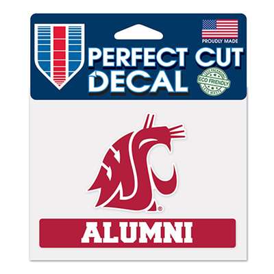 Washington State Cougars Perfect Cut Decal - Alumni