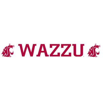 Washington State Cougars Windshield Decal - Wazzu - 20" x 2.75"