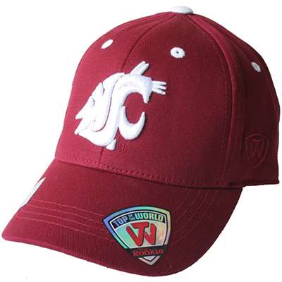 Washington State Cougars One-Fit Youth Hat - Crimson