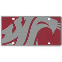 Washington State Cougars Full Color Mega Inlay License Plate