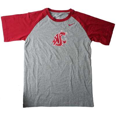 Nike Washington State Cougars Youth Big Play Raglan Shirt