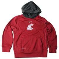 Nike Washington State Cougars Youth Performance Pullover Hoodie