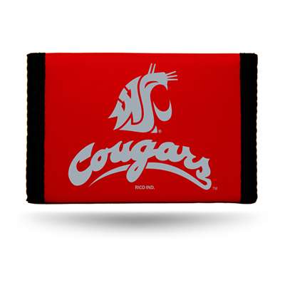 Washington State Cougars Nylon Tri-Fold Wallet