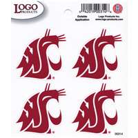 Washington State Cougars Logo Decal Sheet - 4 Decals