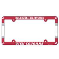 Washington State Cougars Plastic License Plate Frame