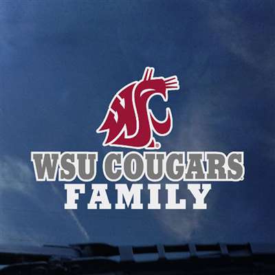 Washington State Cougars Transfer Decal - Family