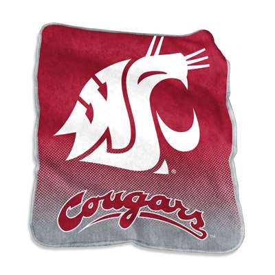 Washington State Cougars Raschel Throw Blanket - Fade