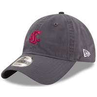 Washington State Cougars New Era 9Twenty Adjustable Hat - Graphite