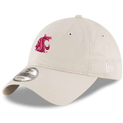 Washington State Cougars New Era 9Twenty Adjustable Hat - Stone