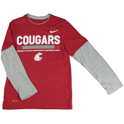 middernacht Treble engel Nike Washington State Cougars Youth Legend T-Shirt