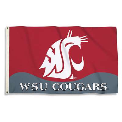 Washington State Cougars 3' X 5' Flag - Alt