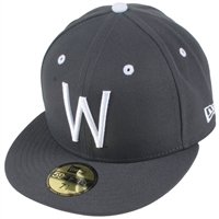 Washington State Cougars New Era 5950 Fitted Baseball - Dark Grey