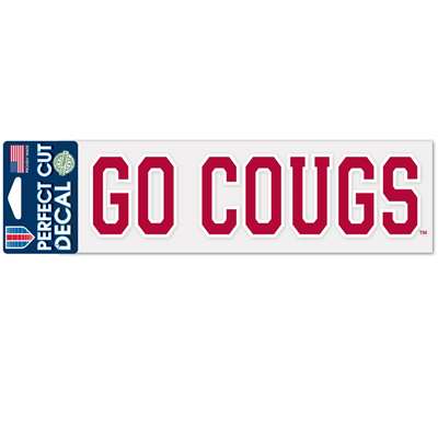 Washington State Cougars Perfect Cut Decal - Go Cougs