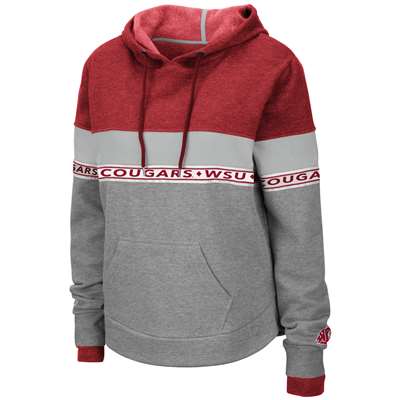Washington State Cougars Women's Colosseum Hobbes Pullover Hoodie