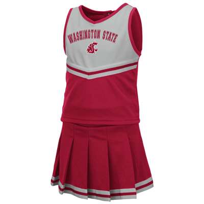 Washington State Cougars Toddler Girls Colosseum Pinky Cheer Dress Set