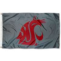 Washington State Cougars 3' x 5' Flag - Grey