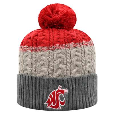 Washington State Cougars Women's Top of the World Disperse Knit Beanie