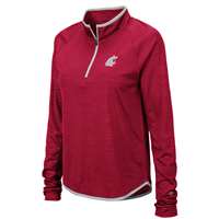 Washington State Cougars Women's Colosseum Soulmate 1/4 Zip Top