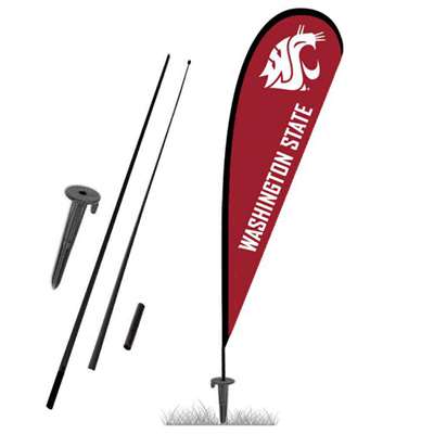 Washington State Cougars Tear Drop Banner - 54" x 13"