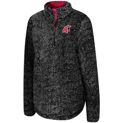 Washington State Cougars Women's Colosseum Cosmic Ray 1/2 Snap Pullover