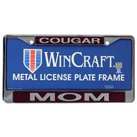 Washington State Inlaid Acrylic License Plate Frame - Cougar/Mom