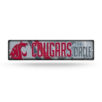Washington State Cougars Plastic Street Sign