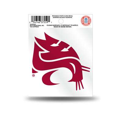 Washington State Cougars Static Cling Decal - Team Logo