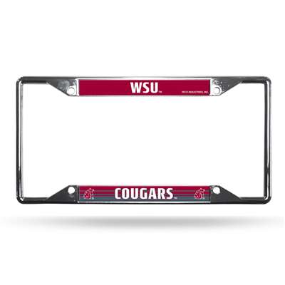 Washington State Cougars EZ View Metal License Plate Frame