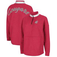 Washington State Cougars Women's Colosseum Alice 1/4 Zip Sweatshirt