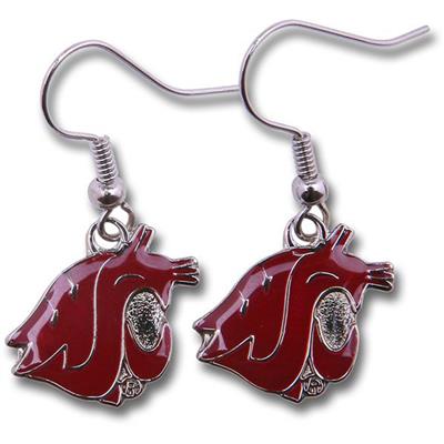 Washington State Cougars Dangler Earrings