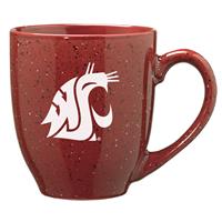 Washington State Cougars 16oz Ceramic Bistro Coffee Mug - Burgundy