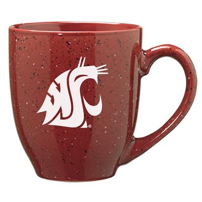 Washington State Cougars 16oz Ceramic Bistro Coffee Mug - Burgundy