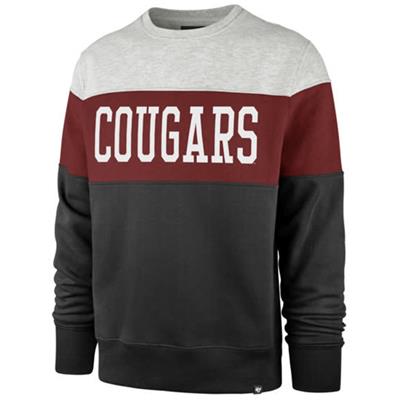 Washington State Cougars 47 Brand Co-Ed Interstate Crew Sweatshirt