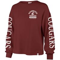Washington State Cougars Women's 47 Brand Callie Marlow Bell L/S T-Shirt